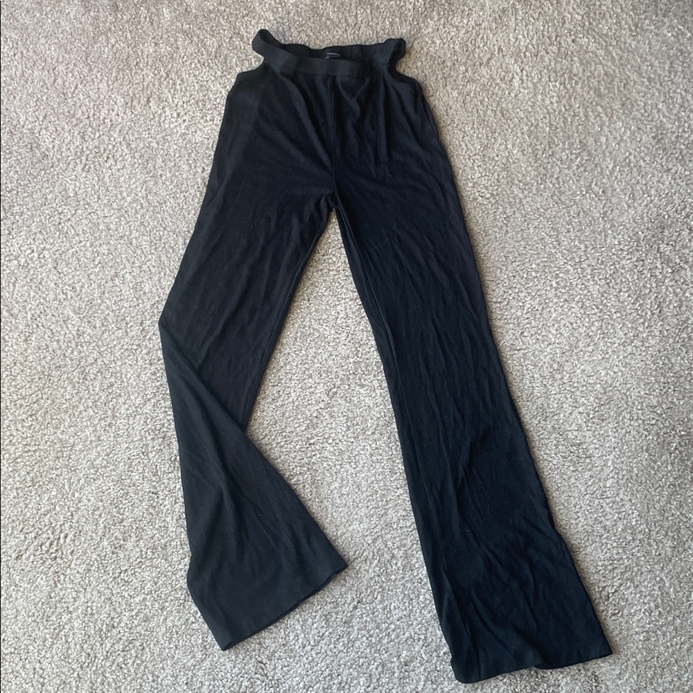 Forever 21 Black Wide Leg Pants w/ Cutout Features